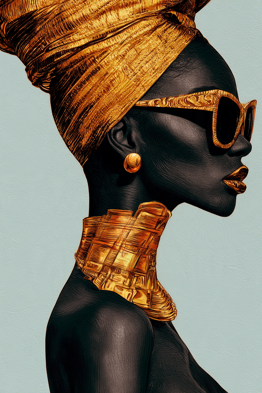 The Golden Elegance - Fine Art Print